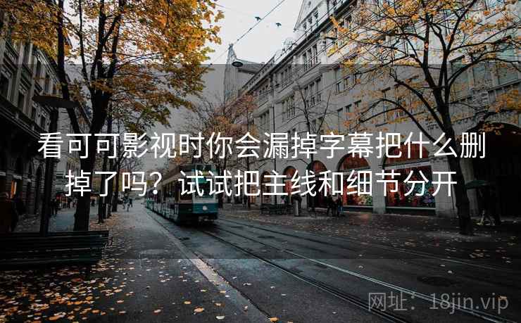 看可可影视时你会漏掉字幕把什么删掉了吗？试试把主线和细节分开