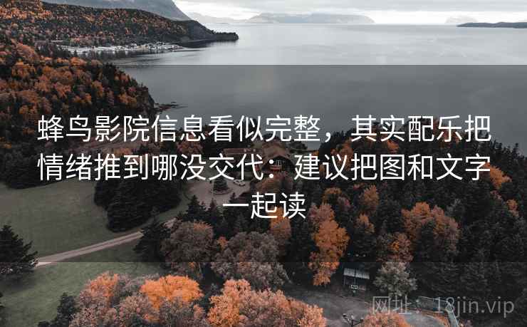 蜂鸟影院信息看似完整,其实配乐把情绪推到哪没交代:建议把图和文字一起读 蜂鸟影院信息看似完整,其实配乐把情绪推到哪没交代:建议把图和文字一起读